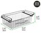 mDesign Large Wire Hanging Drawer Basket, Attach to Shelf - 4 Pack
